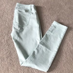 Pastel mint green jeans. Size 25